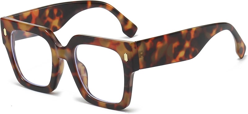 Breaksun Fashion Oversized Blue Light Blocking Glasses for Women Men Trendy Big Square Frame Computer Eyeglasses - Image 1